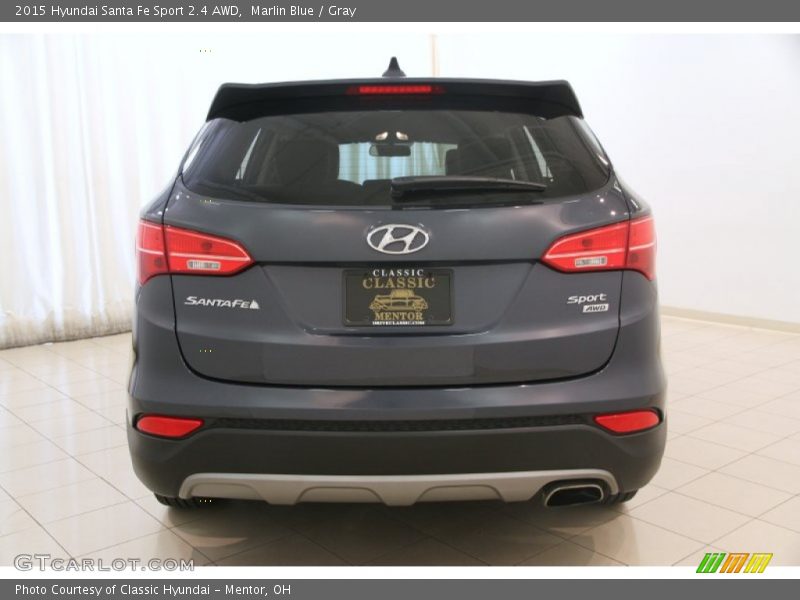 Marlin Blue / Gray 2015 Hyundai Santa Fe Sport 2.4 AWD
