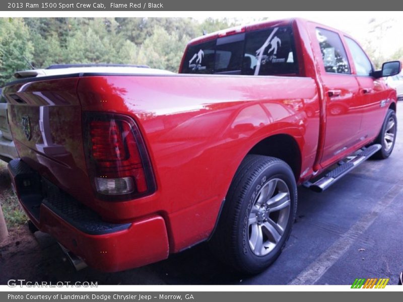 Flame Red / Black 2013 Ram 1500 Sport Crew Cab