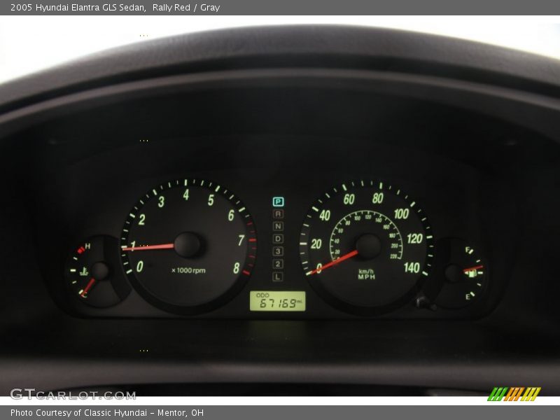  2005 Elantra GLS Sedan GLS Sedan Gauges