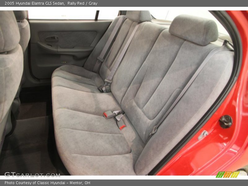 Rally Red / Gray 2005 Hyundai Elantra GLS Sedan