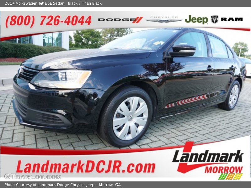 Black / Titan Black 2014 Volkswagen Jetta SE Sedan