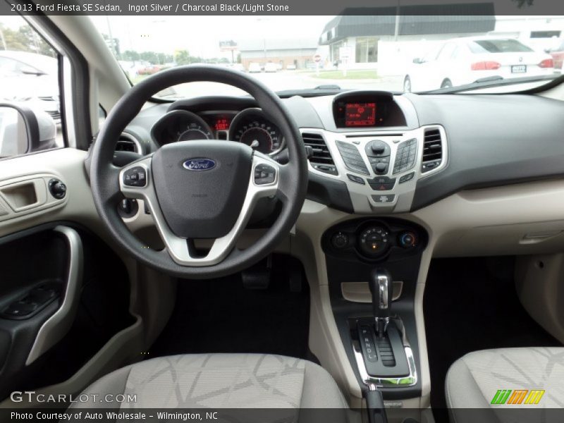 Ingot Silver / Charcoal Black/Light Stone 2013 Ford Fiesta SE Sedan