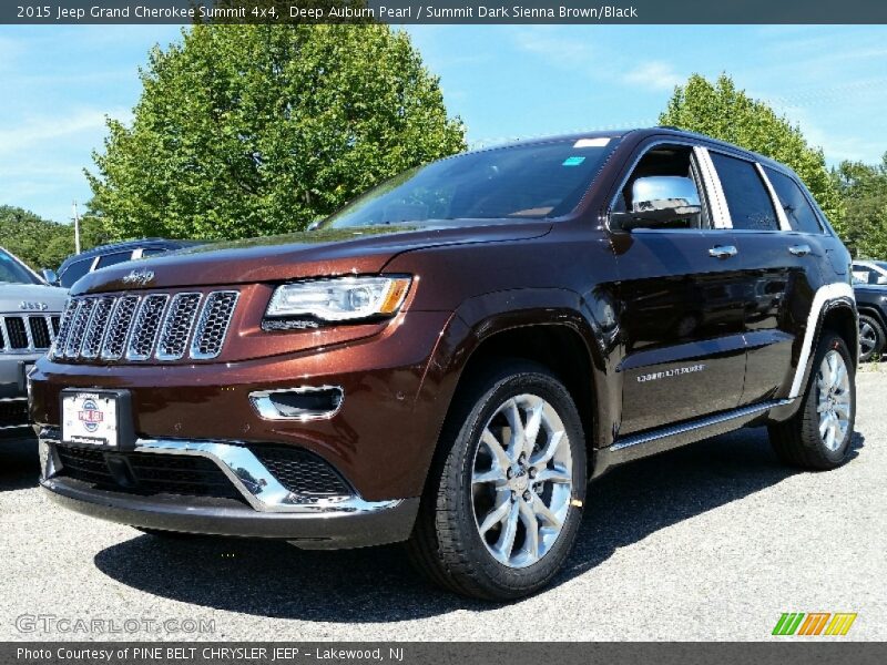 Deep Auburn Pearl / Summit Dark Sienna Brown/Black 2015 Jeep Grand Cherokee Summit 4x4