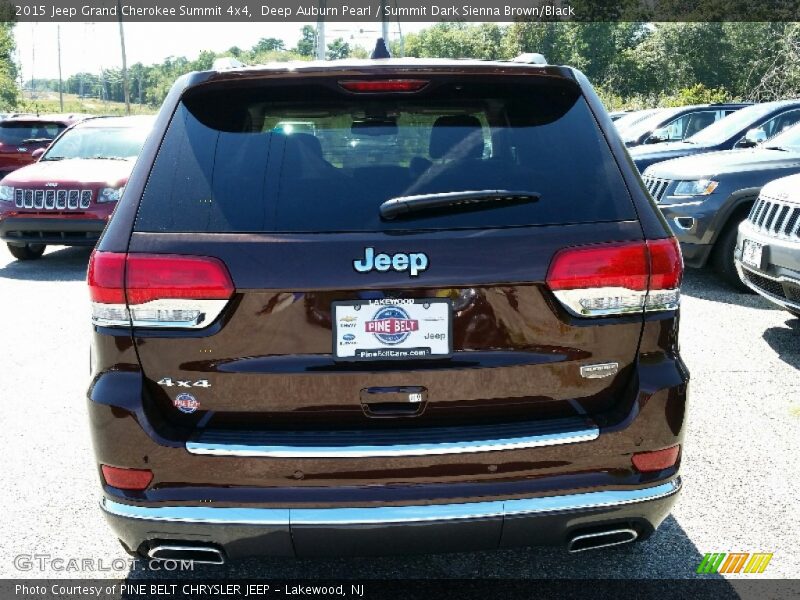 Deep Auburn Pearl / Summit Dark Sienna Brown/Black 2015 Jeep Grand Cherokee Summit 4x4