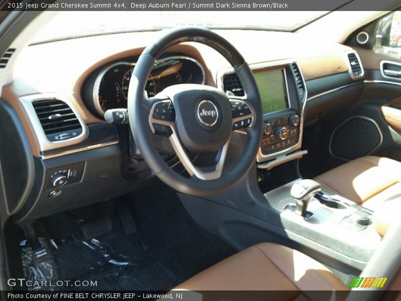 Deep Auburn Pearl / Summit Dark Sienna Brown/Black 2015 Jeep Grand Cherokee Summit 4x4