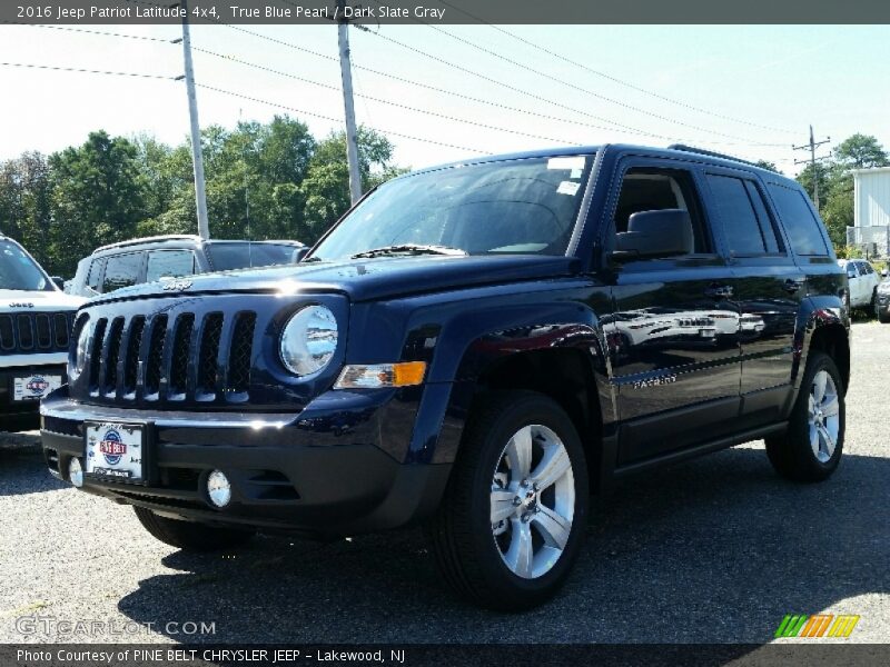 True Blue Pearl / Dark Slate Gray 2016 Jeep Patriot Latitude 4x4