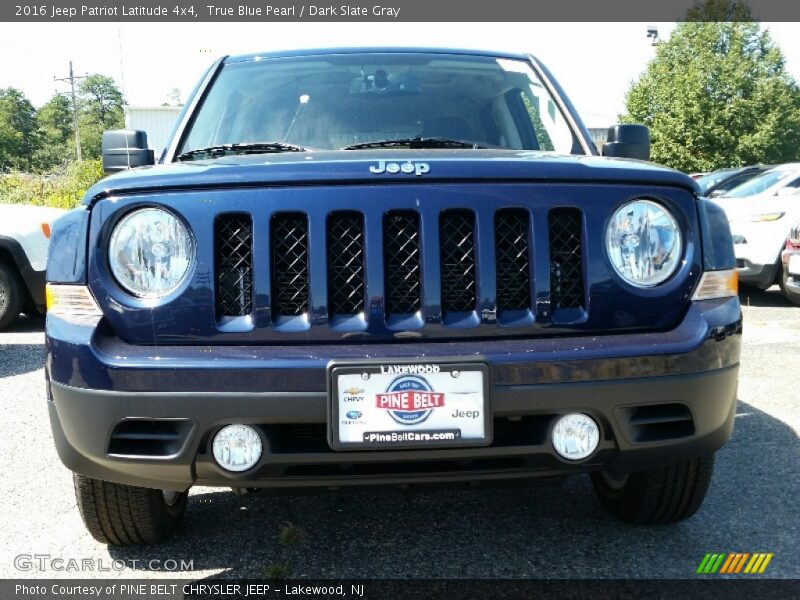 True Blue Pearl / Dark Slate Gray 2016 Jeep Patriot Latitude 4x4