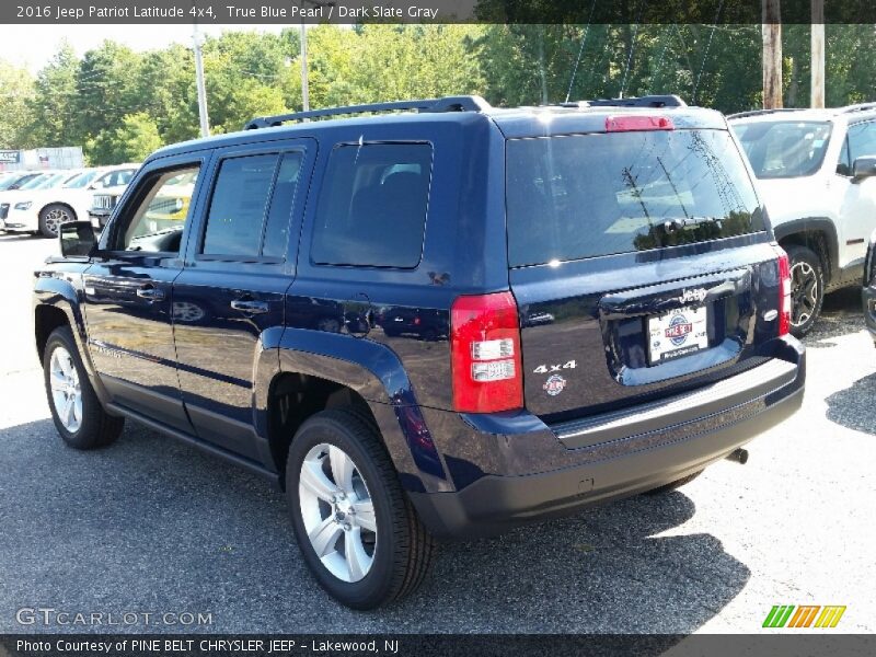True Blue Pearl / Dark Slate Gray 2016 Jeep Patriot Latitude 4x4