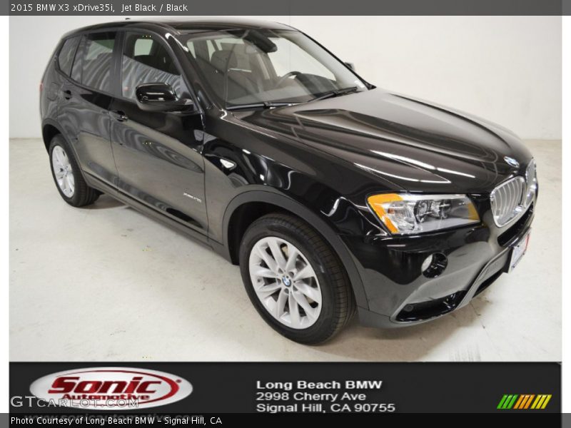 Jet Black / Black 2015 BMW X3 xDrive35i
