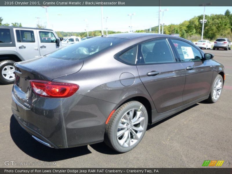 Granite Crystal Metallic / Black/Ambassador Blue 2016 Chrysler 200 S