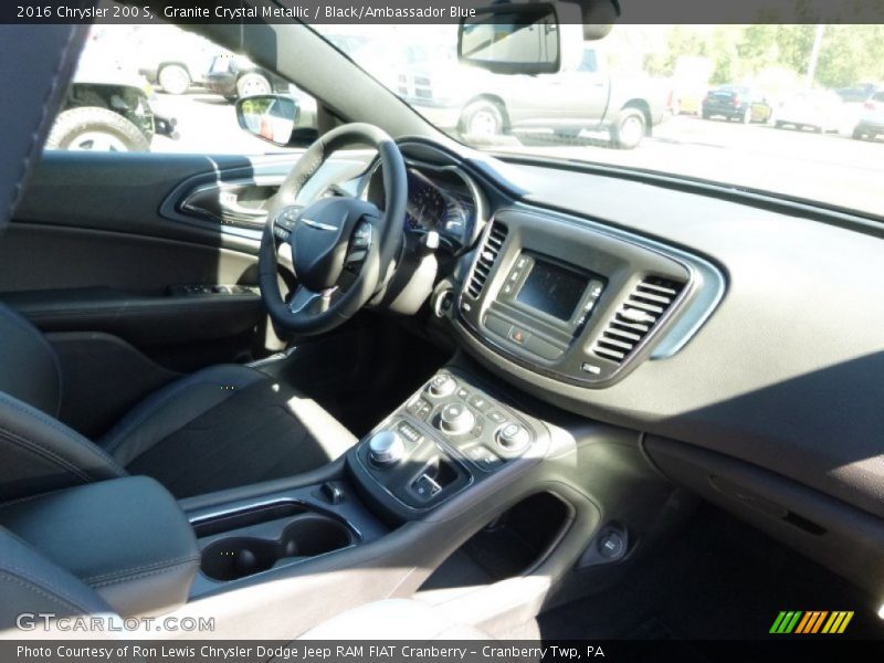 Granite Crystal Metallic / Black/Ambassador Blue 2016 Chrysler 200 S