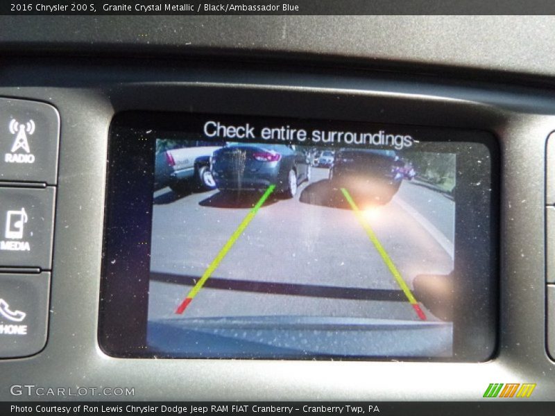 Granite Crystal Metallic / Black/Ambassador Blue 2016 Chrysler 200 S