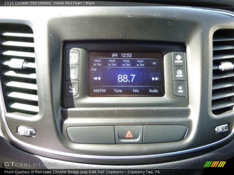 Velvet Red Pearl / Black 2016 Chrysler 200 Limited