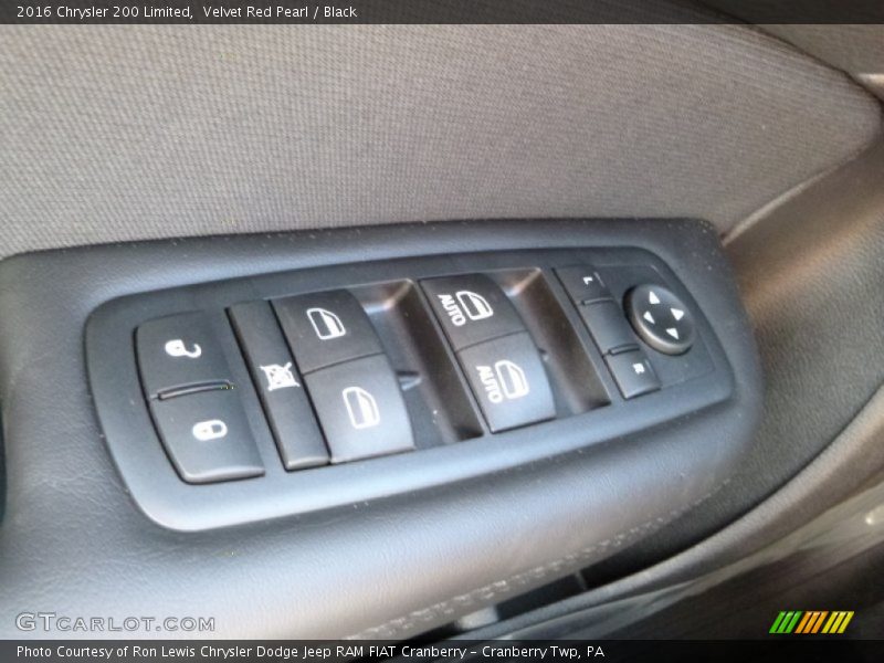 Velvet Red Pearl / Black 2016 Chrysler 200 Limited