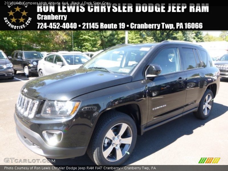 Black / Dark Slate Gray 2016 Jeep Compass High Altitude 4x4