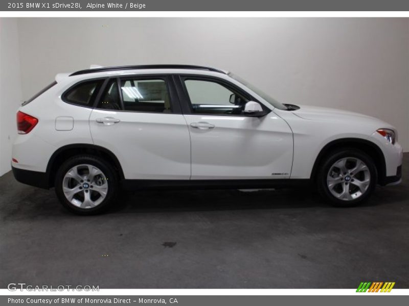 Alpine White / Beige 2015 BMW X1 sDrive28i