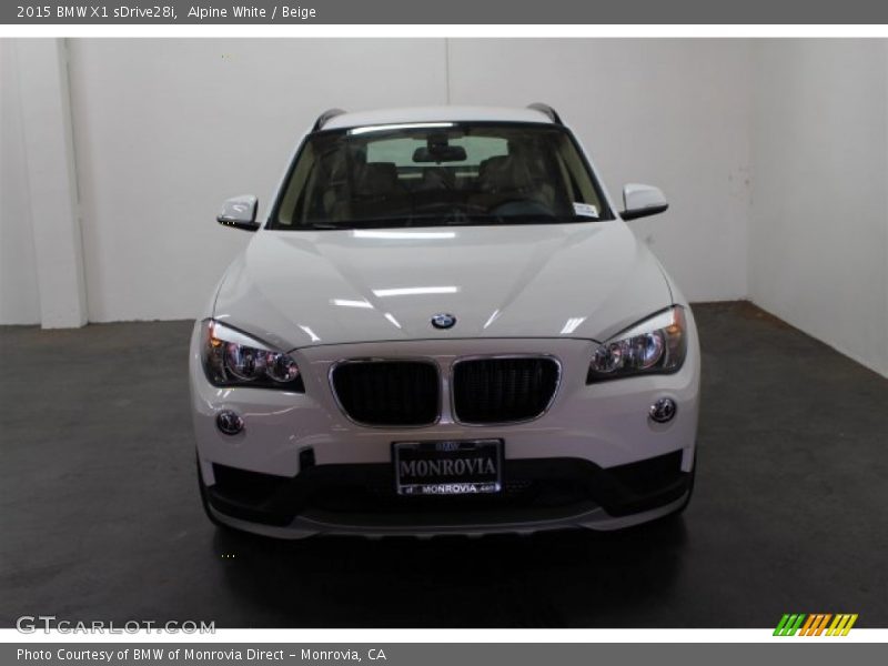 Alpine White / Beige 2015 BMW X1 sDrive28i