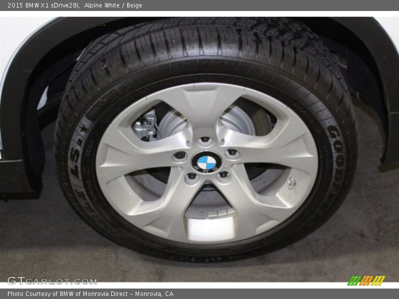 Alpine White / Beige 2015 BMW X1 sDrive28i