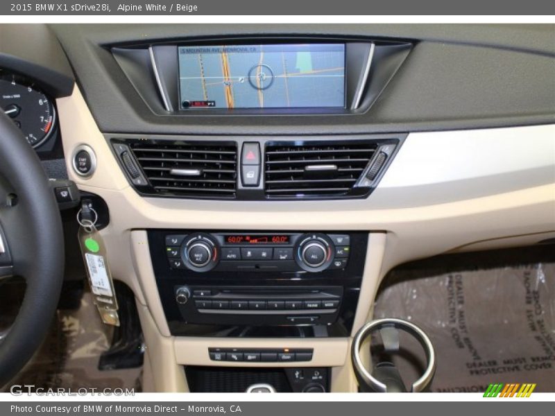 Alpine White / Beige 2015 BMW X1 sDrive28i