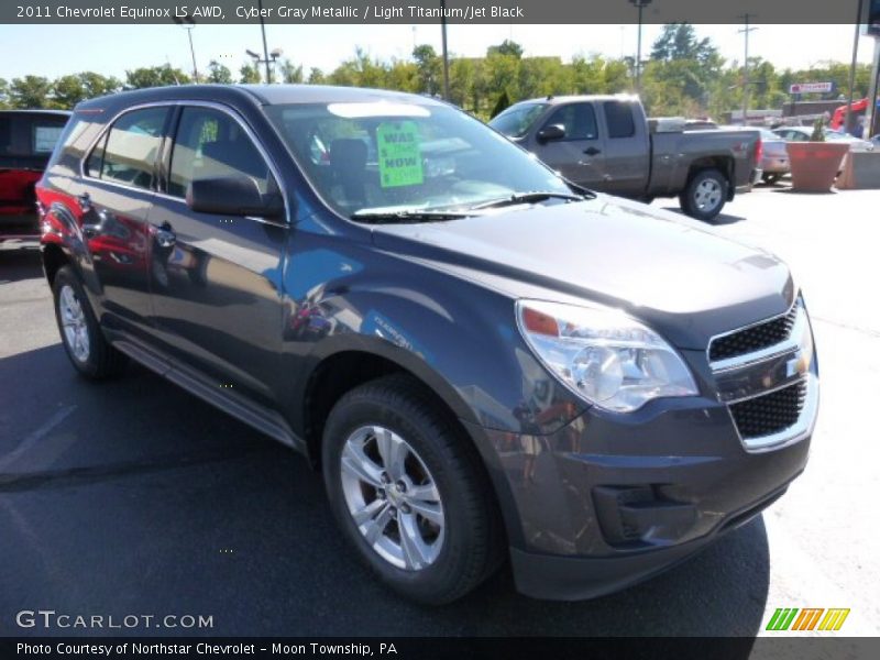 Cyber Gray Metallic / Light Titanium/Jet Black 2011 Chevrolet Equinox LS AWD