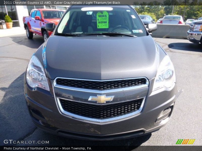 Cyber Gray Metallic / Light Titanium/Jet Black 2011 Chevrolet Equinox LS AWD