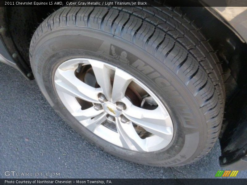 Cyber Gray Metallic / Light Titanium/Jet Black 2011 Chevrolet Equinox LS AWD