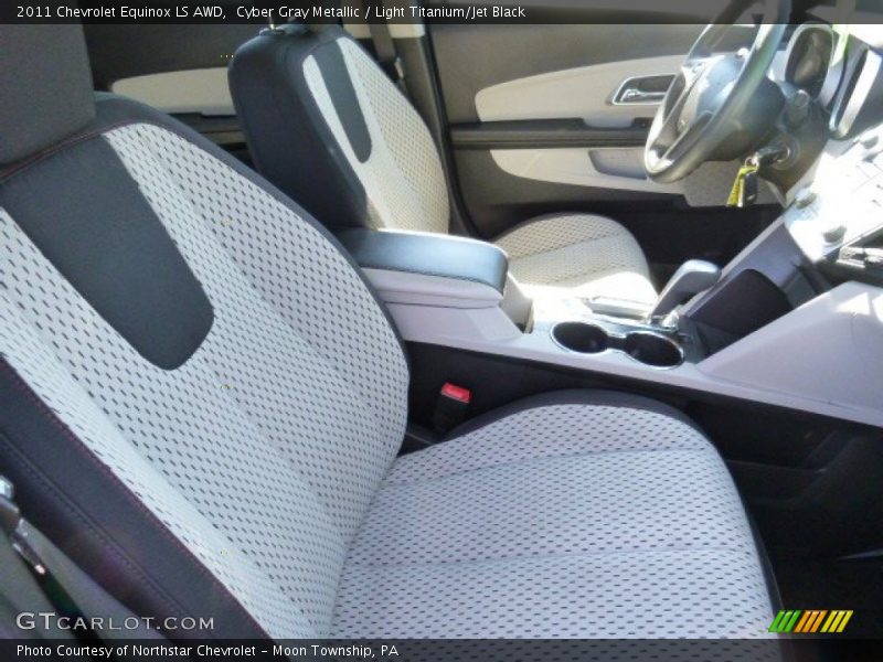 Cyber Gray Metallic / Light Titanium/Jet Black 2011 Chevrolet Equinox LS AWD