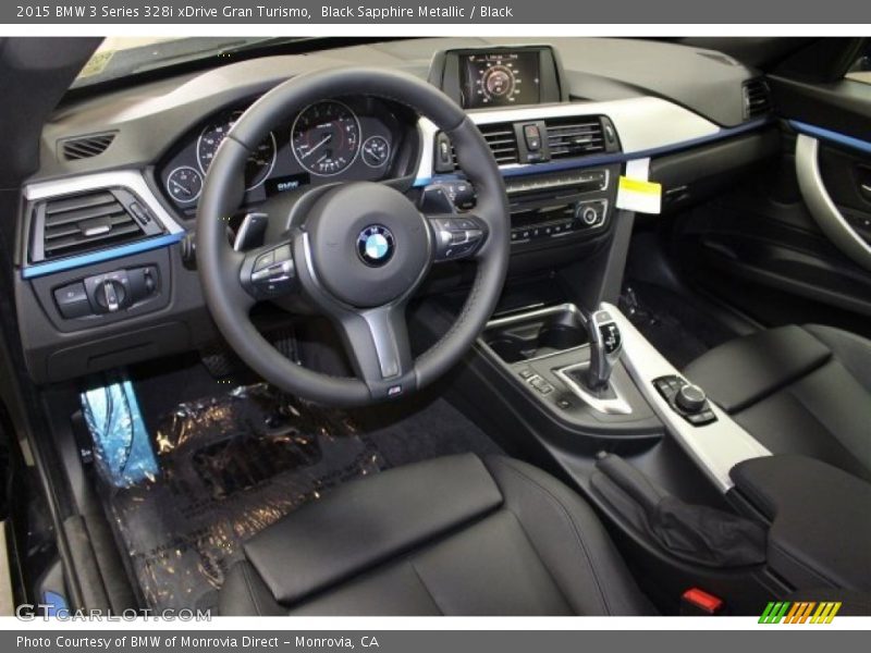 Black Sapphire Metallic / Black 2015 BMW 3 Series 328i xDrive Gran Turismo