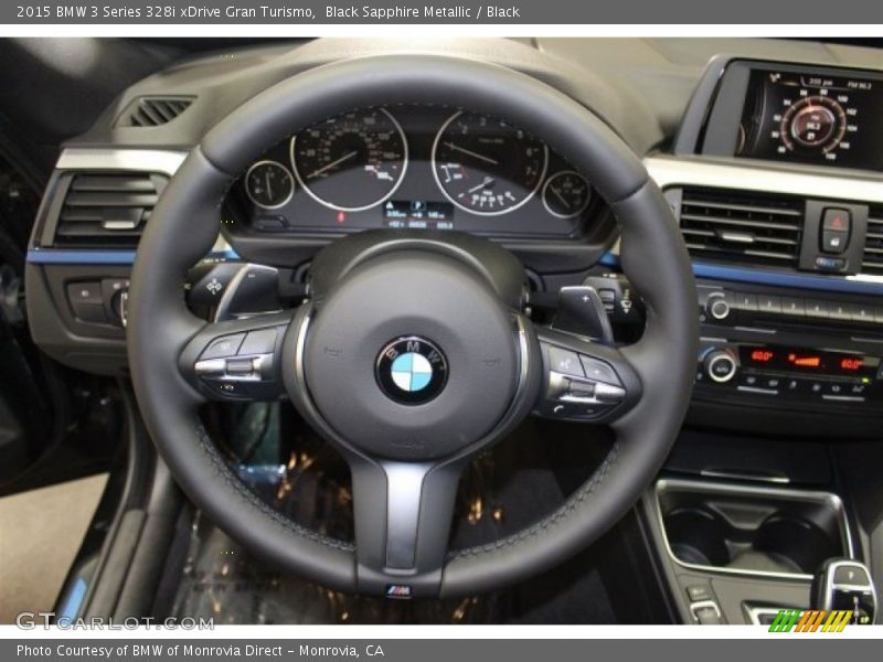 Black Sapphire Metallic / Black 2015 BMW 3 Series 328i xDrive Gran Turismo