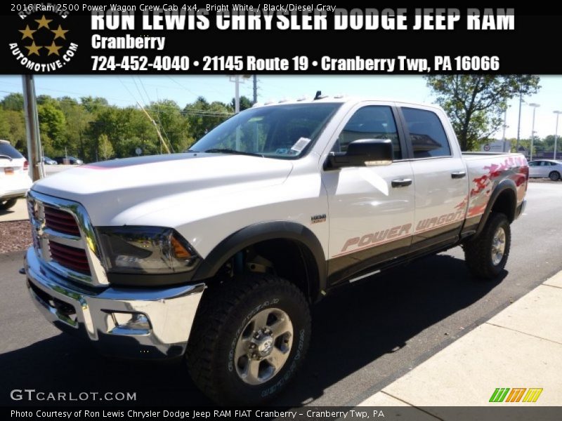 Bright White / Black/Diesel Gray 2016 Ram 2500 Power Wagon Crew Cab 4x4
