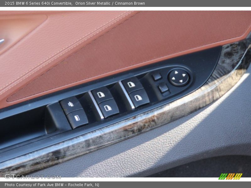 Orion Silver Metallic / Cinnamon Brown 2015 BMW 6 Series 640i Convertible