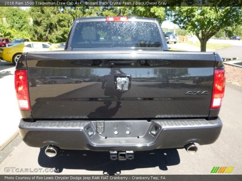 Brilliant Black Crystal Pearl / Black/Diesel Gray 2016 Ram 1500 Tradesman Crew Cab 4x4