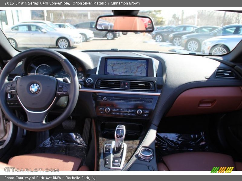 Orion Silver Metallic / Cinnamon Brown 2015 BMW 6 Series 640i Convertible