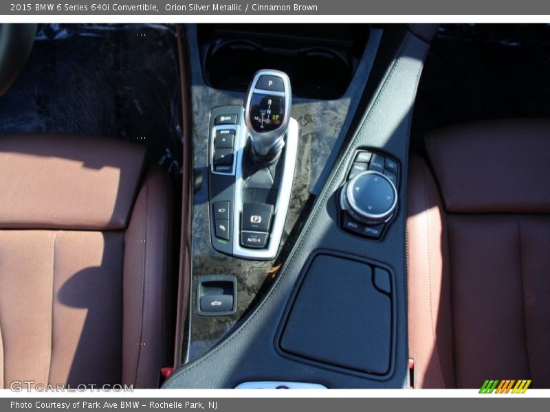Orion Silver Metallic / Cinnamon Brown 2015 BMW 6 Series 640i Convertible