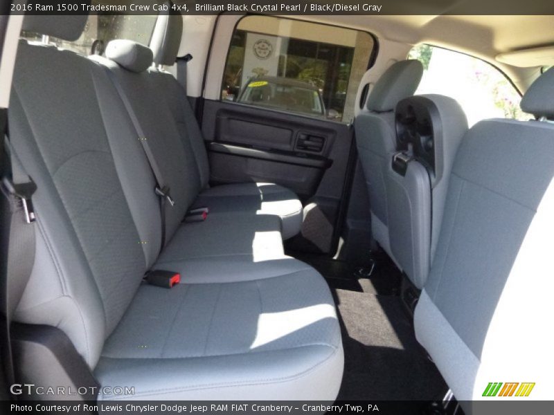 Brilliant Black Crystal Pearl / Black/Diesel Gray 2016 Ram 1500 Tradesman Crew Cab 4x4