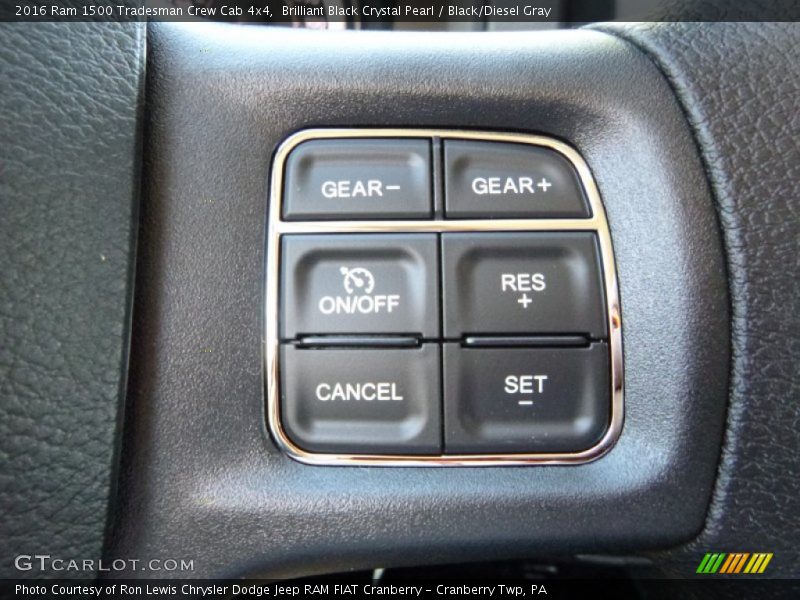 Brilliant Black Crystal Pearl / Black/Diesel Gray 2016 Ram 1500 Tradesman Crew Cab 4x4
