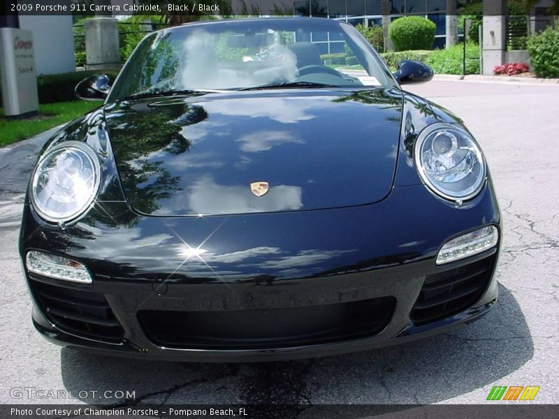 Black / Black 2009 Porsche 911 Carrera Cabriolet