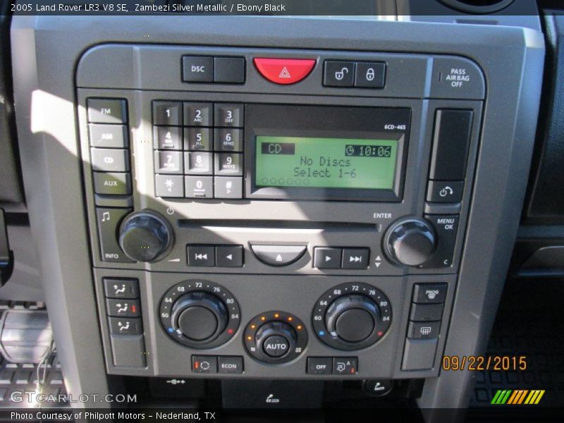 Zambezi Silver Metallic / Ebony Black 2005 Land Rover LR3 V8 SE