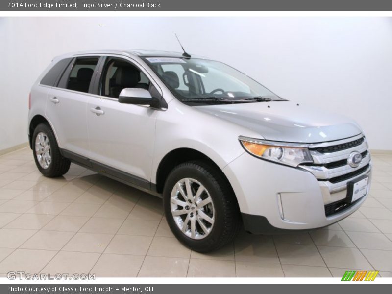 Ingot Silver / Charcoal Black 2014 Ford Edge Limited