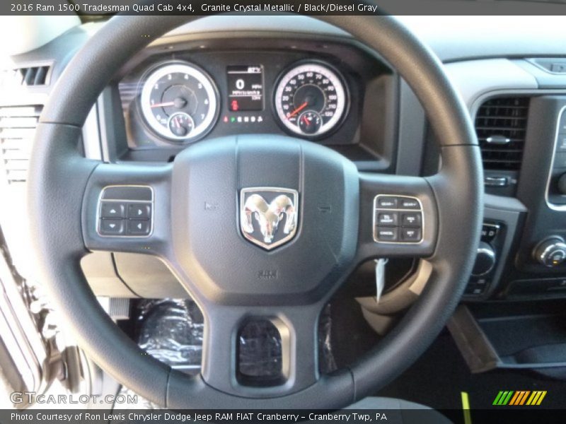 Granite Crystal Metallic / Black/Diesel Gray 2016 Ram 1500 Tradesman Quad Cab 4x4