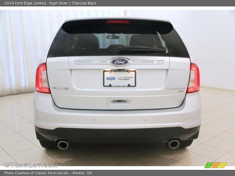 Ingot Silver / Charcoal Black 2014 Ford Edge Limited
