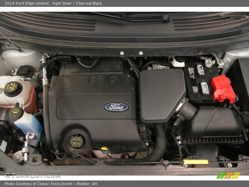 Ingot Silver / Charcoal Black 2014 Ford Edge Limited