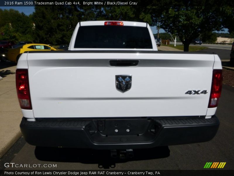 Bright White / Black/Diesel Gray 2016 Ram 1500 Tradesman Quad Cab 4x4