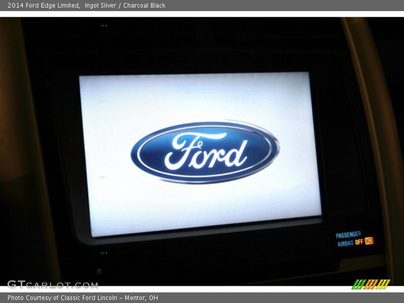 Ingot Silver / Charcoal Black 2014 Ford Edge Limited