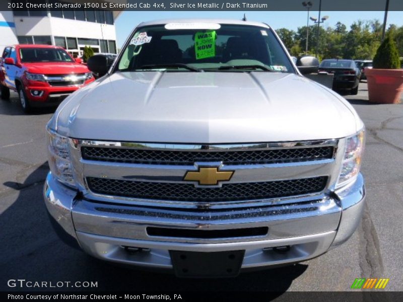 Silver Ice Metallic / Dark Titanium 2012 Chevrolet Silverado 1500 LS Extended Cab 4x4