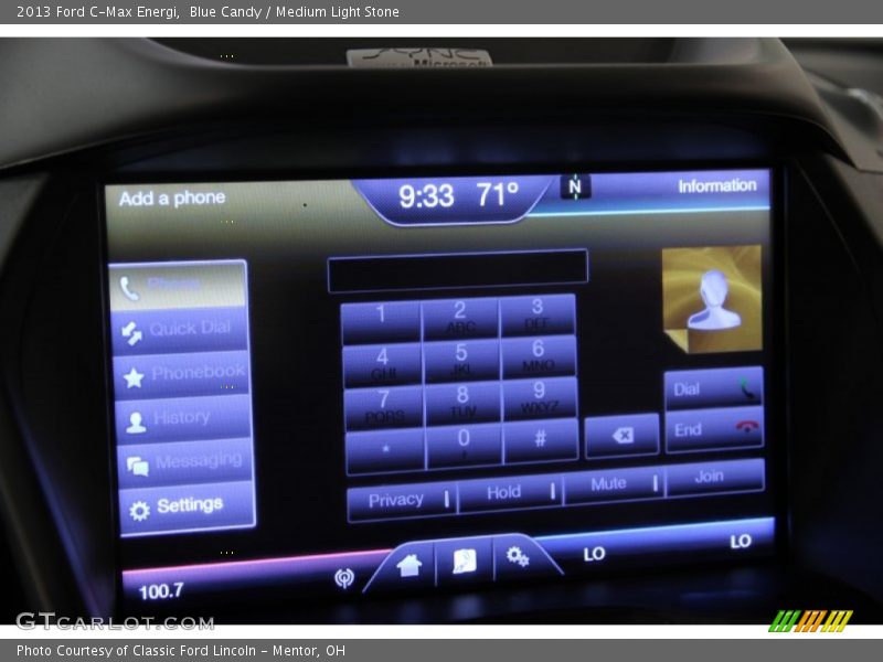 Blue Candy / Medium Light Stone 2013 Ford C-Max Energi