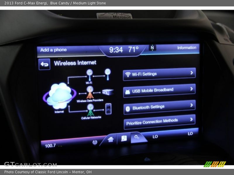 Blue Candy / Medium Light Stone 2013 Ford C-Max Energi