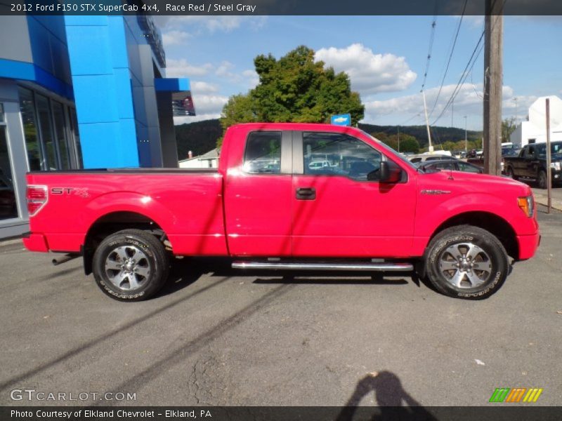 Race Red / Steel Gray 2012 Ford F150 STX SuperCab 4x4