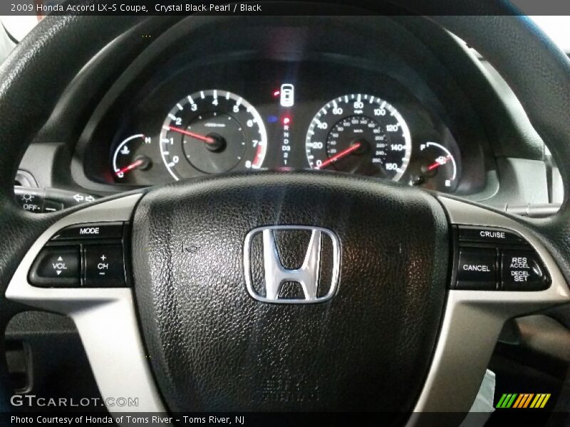 Crystal Black Pearl / Black 2009 Honda Accord LX-S Coupe