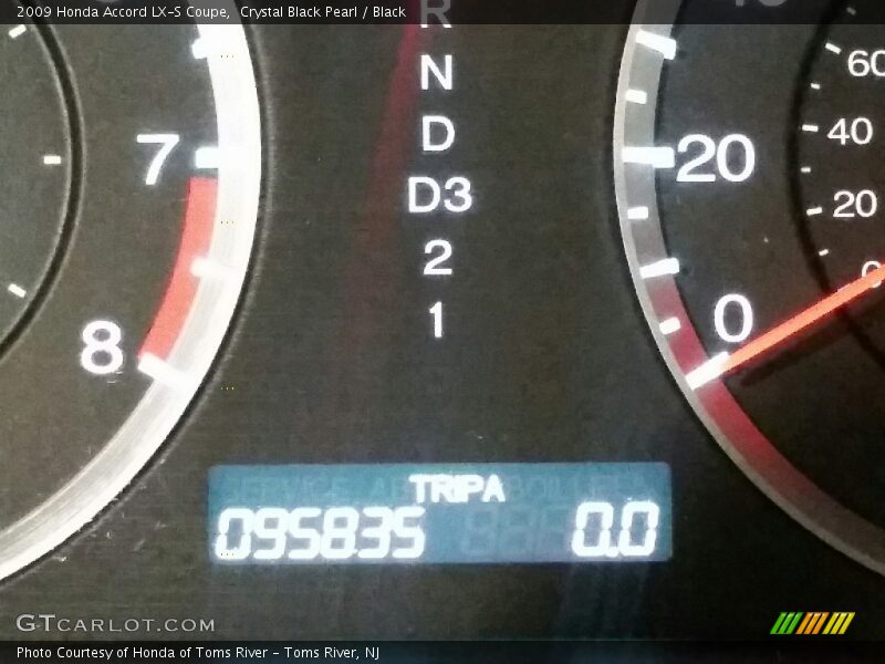 Crystal Black Pearl / Black 2009 Honda Accord LX-S Coupe